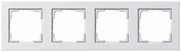 GIRA System 55 E2, Rahmen 4-fach, Reinweiß glänzend (021429)