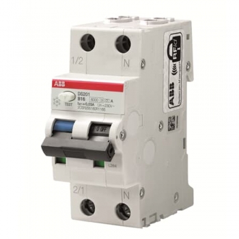 ABB DS201A-B16/0,03 FI/LS-Schalter 6kA 1P+N Typ A B16 30mA 2CSR255180R1165