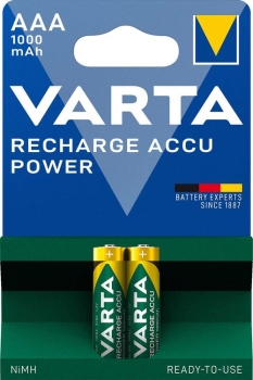 Varta Akku NIMH Micro (AAA) 1,2V 5703 1000 mAh 2er Blister VPE2