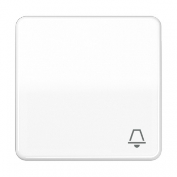 JUNG CD 500 - Wippe Klingel-Symbol, Alpinweiß (CD590KWW)