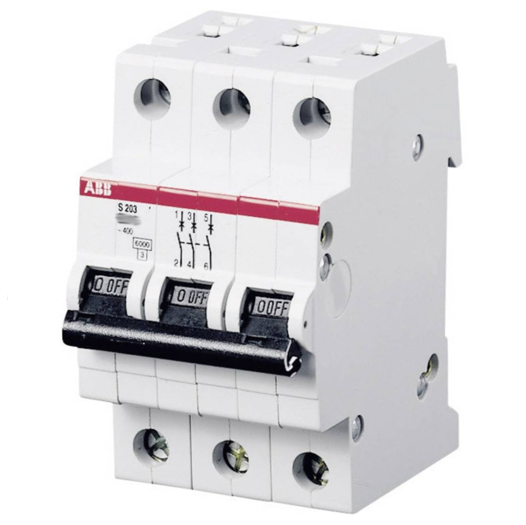 ABB S203 K25 Automatikschalter 6 KA 3-polig – Leitungsschutzschalter Für Elektroinstallationen
