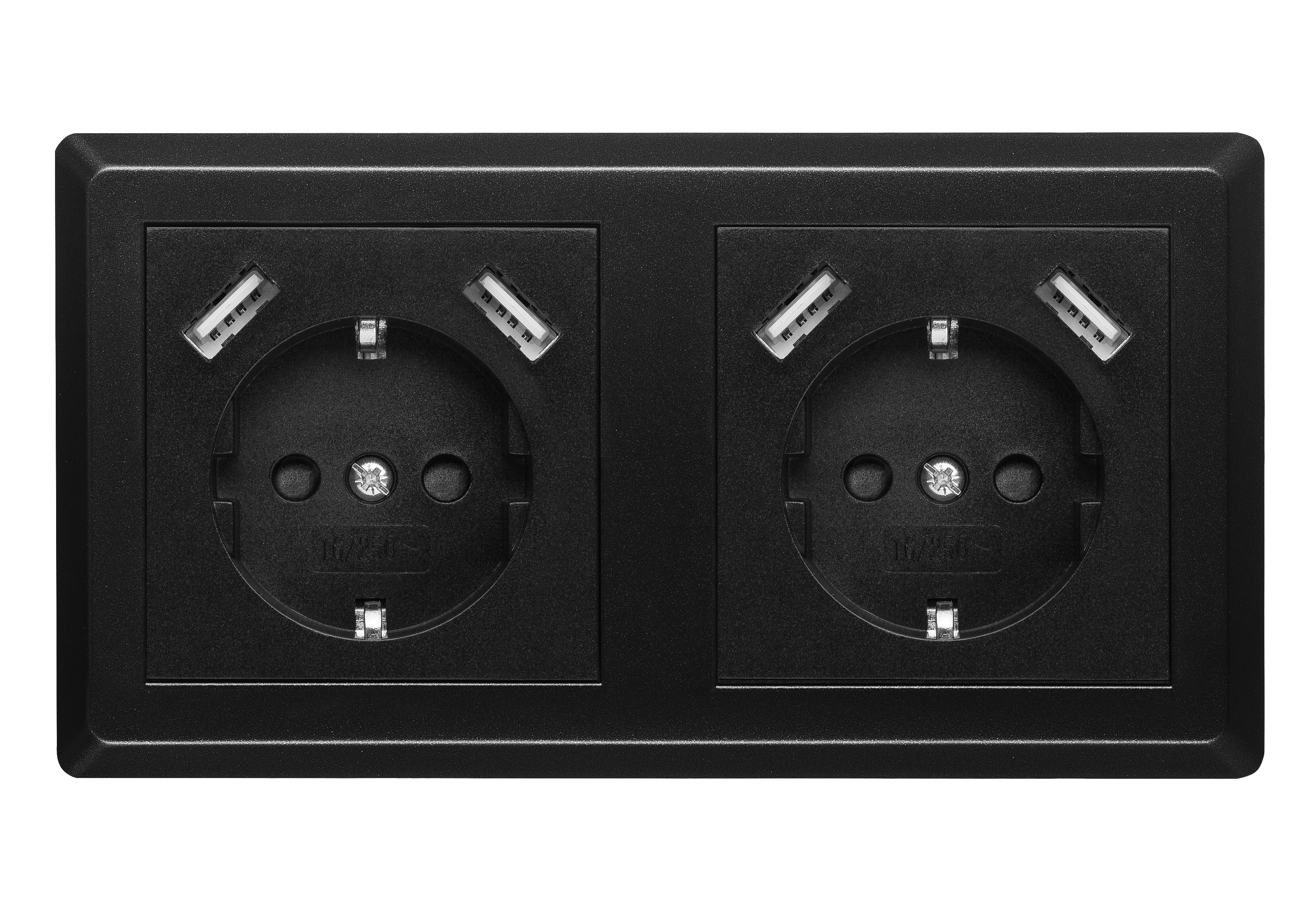 heimwerkerhit - 230V Steckdose Doppelsteckdose mit 4 x USB