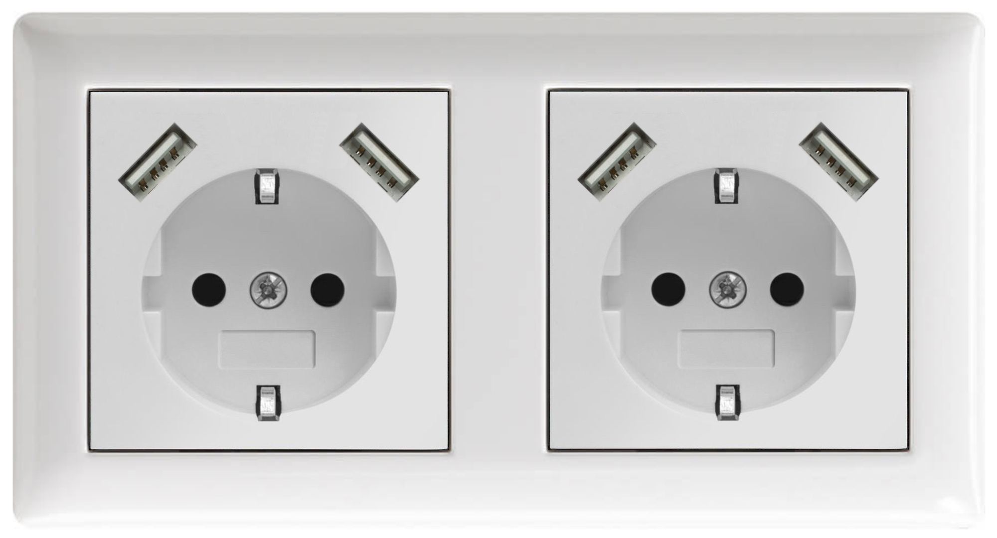 heimwerkerhit - 230V Steckdose mit 1 x USB-A & 1 x USB-C Ladegerät