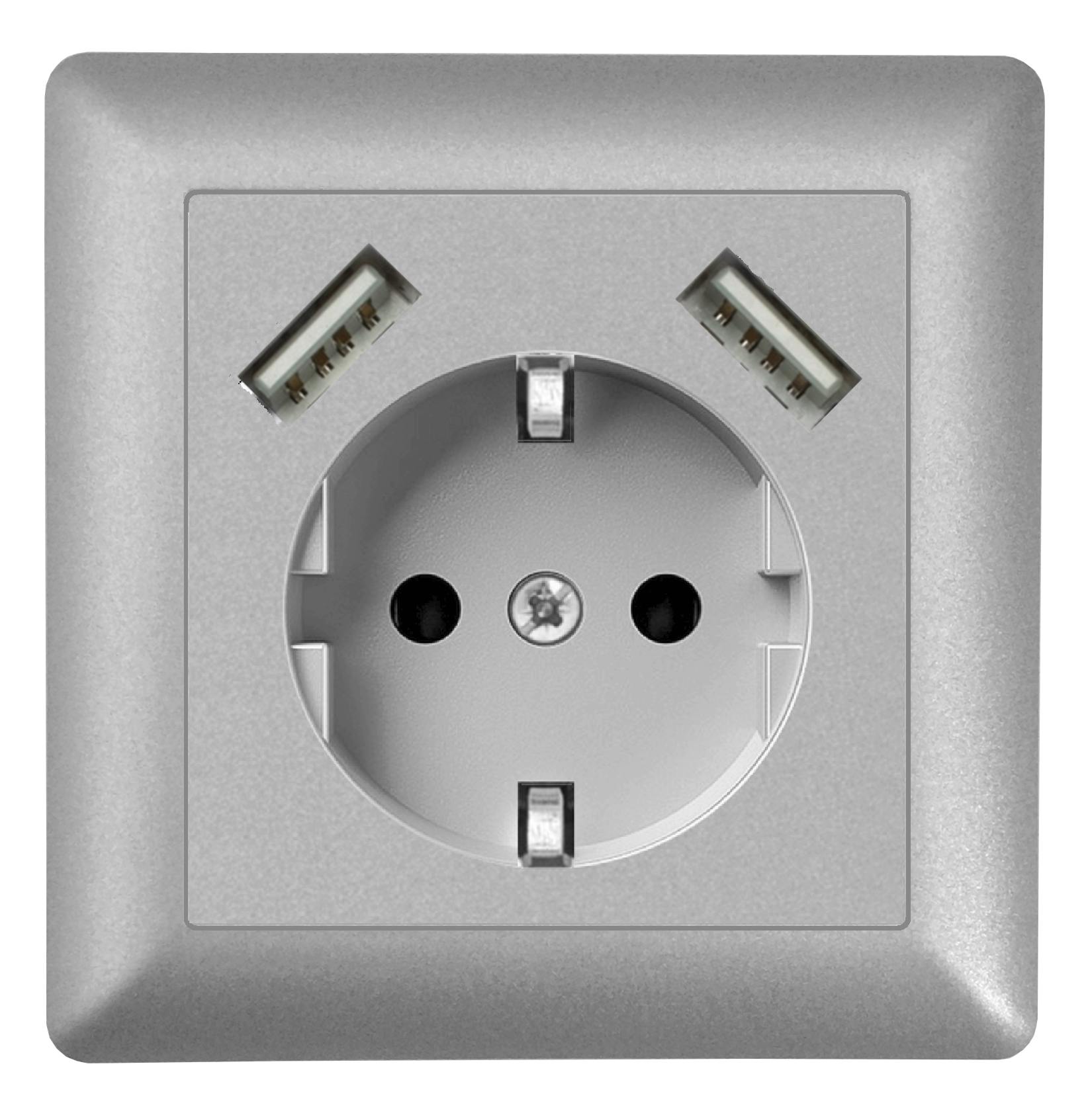 heimwerkerhit - 230V Steckdose mit 2 x USB Ladegeräten bis 2.8 A