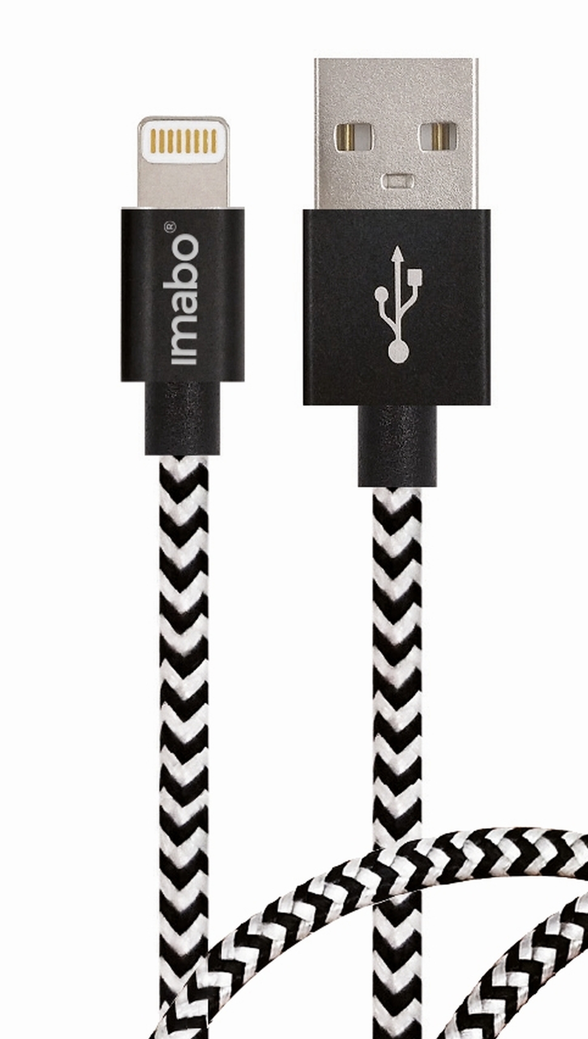 imabo® 2m iPhone Lightning Ladekabel Datenkabel [Apple Mfi  zertifiziert], Nylon, 2A Schnellladung