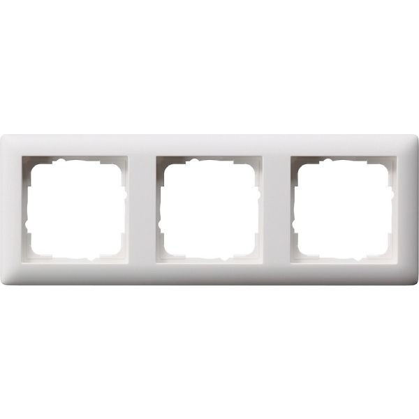 GIRA Standard 55, Rahmen 3-fach, Reinweiß seidenmatt (021304)
