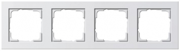 GIRA System 55 E2, Rahmen 4-fach, Reinweiß glänzend (021429)