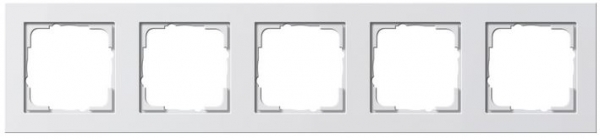 GIRA System 55 E2, Rahmen 5-fach, Reinweiß glänzend (021529)