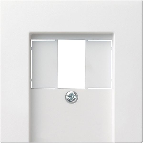 GIRA System 55, Abdeckung für TAE und USB, Reinweiß seidenmatt (027627)