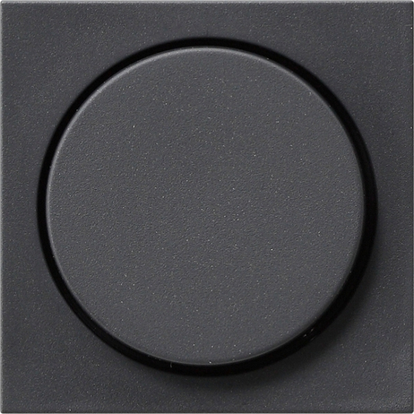 GIRA System 55, Abdeckung Drehdimmer und elektronisches Potentiometer, Anthrazit (065028)
