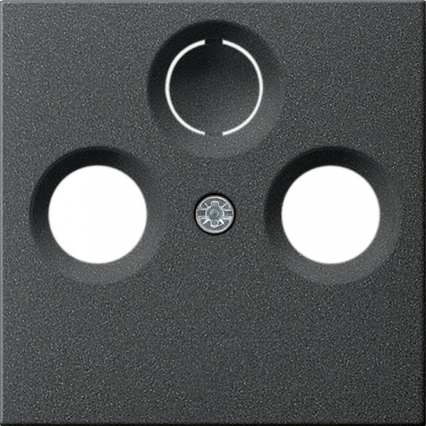 GIRA System 55, Abdeckung für Koaxial-Antennendose, Anthrazit (086928)