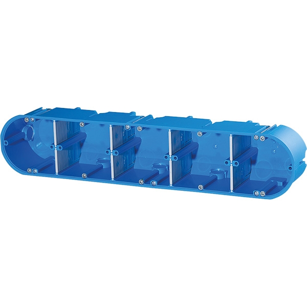 5 x Hohlwandgerätedose massiv 5 fach 5x Ø68mm, t=60mm Typ: hw50