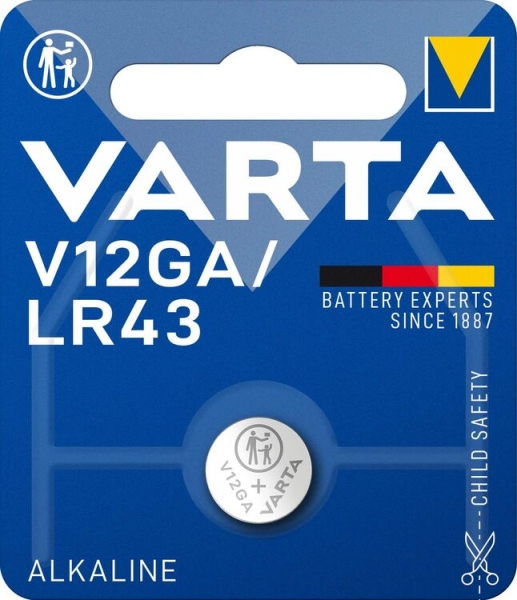 Varta Knopfzelle V13GA 1,5V Alkali LR44 1er Blister VPE1
