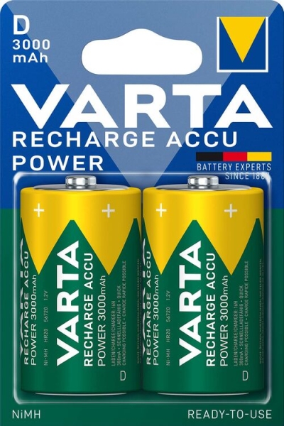 Varta Akku NIMH Mono (D) 1,2V 56720 3000 mAh 2er Blister VPE2