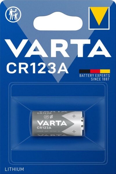 Varta CR123A 3V Lithium 6205 Fotobatterie 1er Blister VPE1