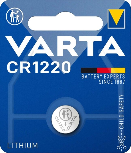 Varta Knopfzelle CR1220 3V Lithium 1er Blister VPE1