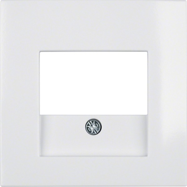Berker 10338919 S.1 Zentralstück mit TAE-Ausschnitt polarweiß glänzend