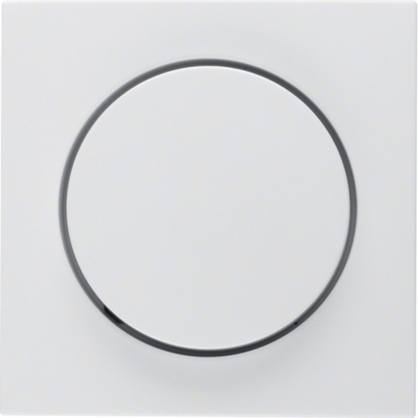 Berker 11378989 S.1 Zentralstück mit Regulierknopf für Drehdimmer polarweiß glänzend