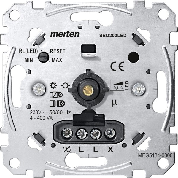 MERTEN - Einsatz Universal-Drehdimmer für LED-Lampen (MEG5134-0000)